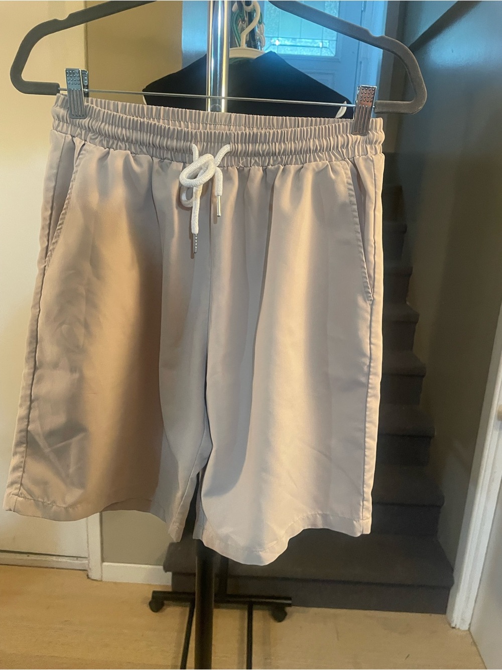 Everyday Drawstring Relaxed Shorts - Neutral Beige